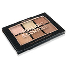 Profusion Cosmetics Highlight and Contour face palette from Studio Icon Collection with various shades for sculpting and highlighting.