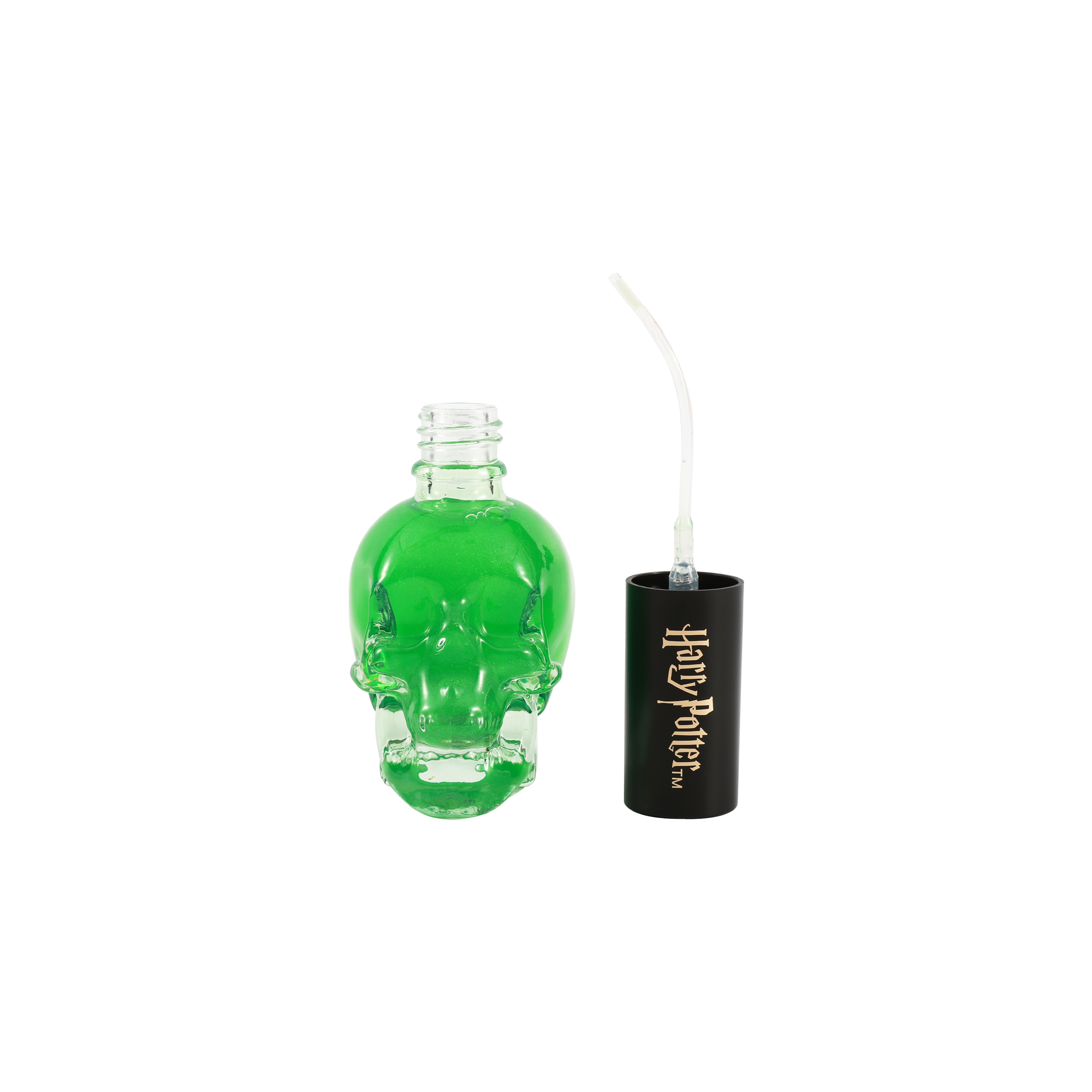 Profusion Cosmetics HP Dark Arts Morsmordre illuminating face setting spray bottle with black and green design.