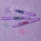 Profusion Cosmetics Mood Gloss color-changing lip and cheek gloss on face, showcasing its vibrant, shifting shades and glossy finish.