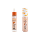 Profusion Cosmetics Peanuts Halloween Magic Mummy face primer and setting spray set with illuminating finish.