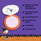 Profusion Cosmetics Peanuts Halloween Spooktacular Glow holographic face highlighter with a spooky, shimmering Halloween-themed design.