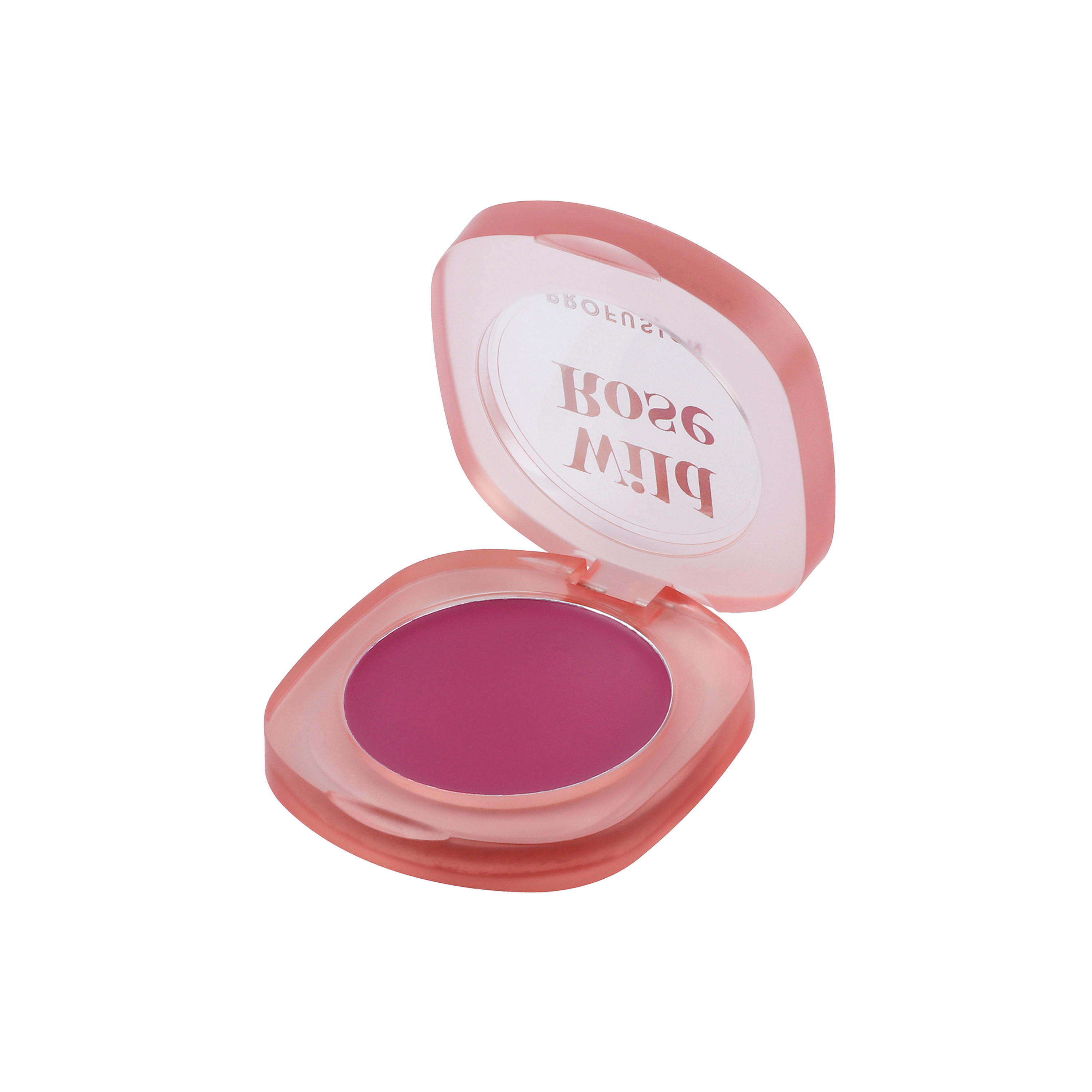 Profusion Cosmetics Petal Perfect Wild Rose lip and cheek cream blush on face, featuring soft pink and rose tones.