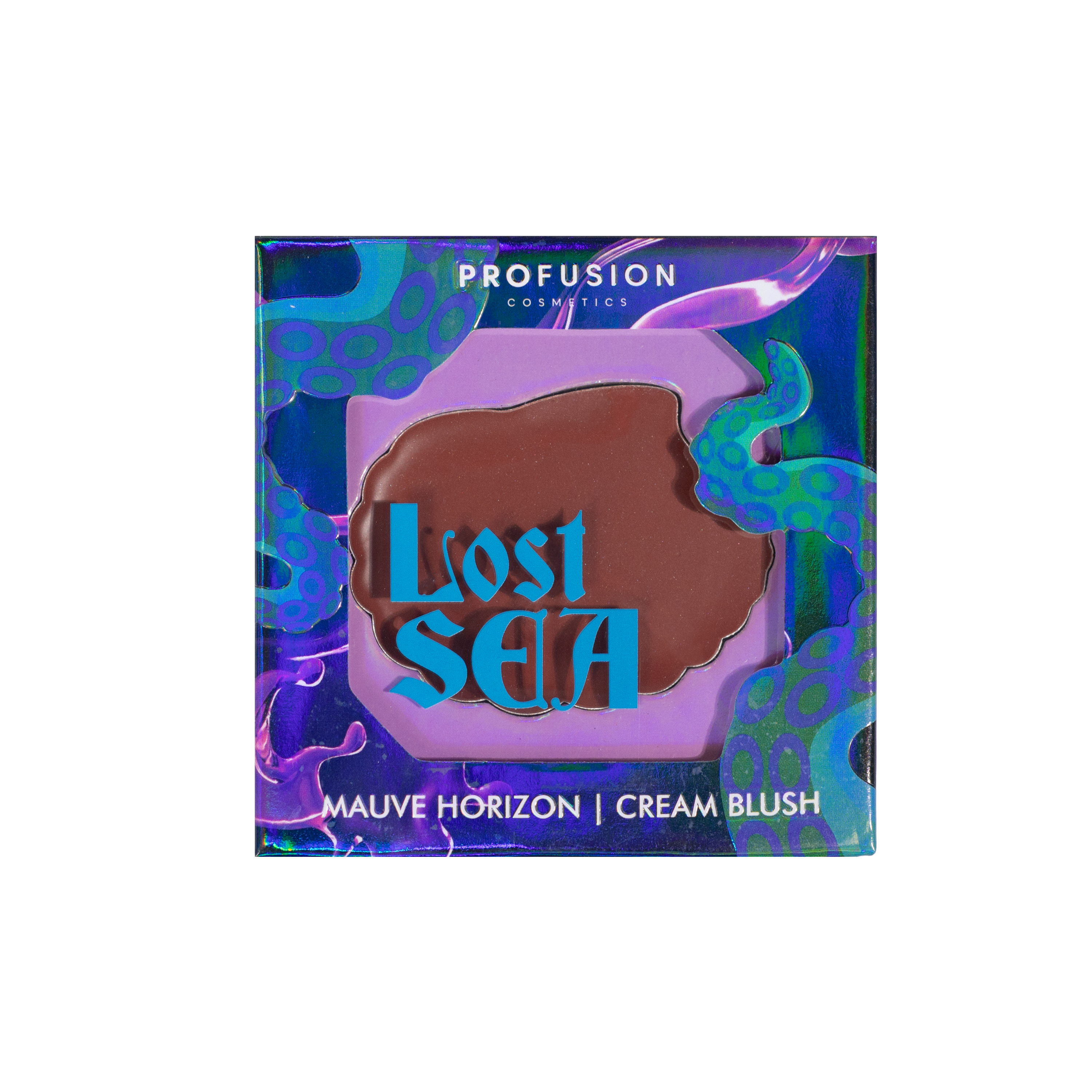 Profusion Cosmetics Sea Witch Cream Blush in Mauve Horizon, soft mauve face blush with a creamy texture and natural finish.