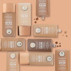 Profusion Cosmetics Feel Good Skin Hydrating Skin Perfector applied on fair face, showcasing a smooth, glowing complexion.