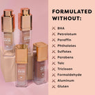 Profusion Cosmetics Feel Good Skin Long Wear Skin Perfector face product in fair shade with smooth, natural finish.