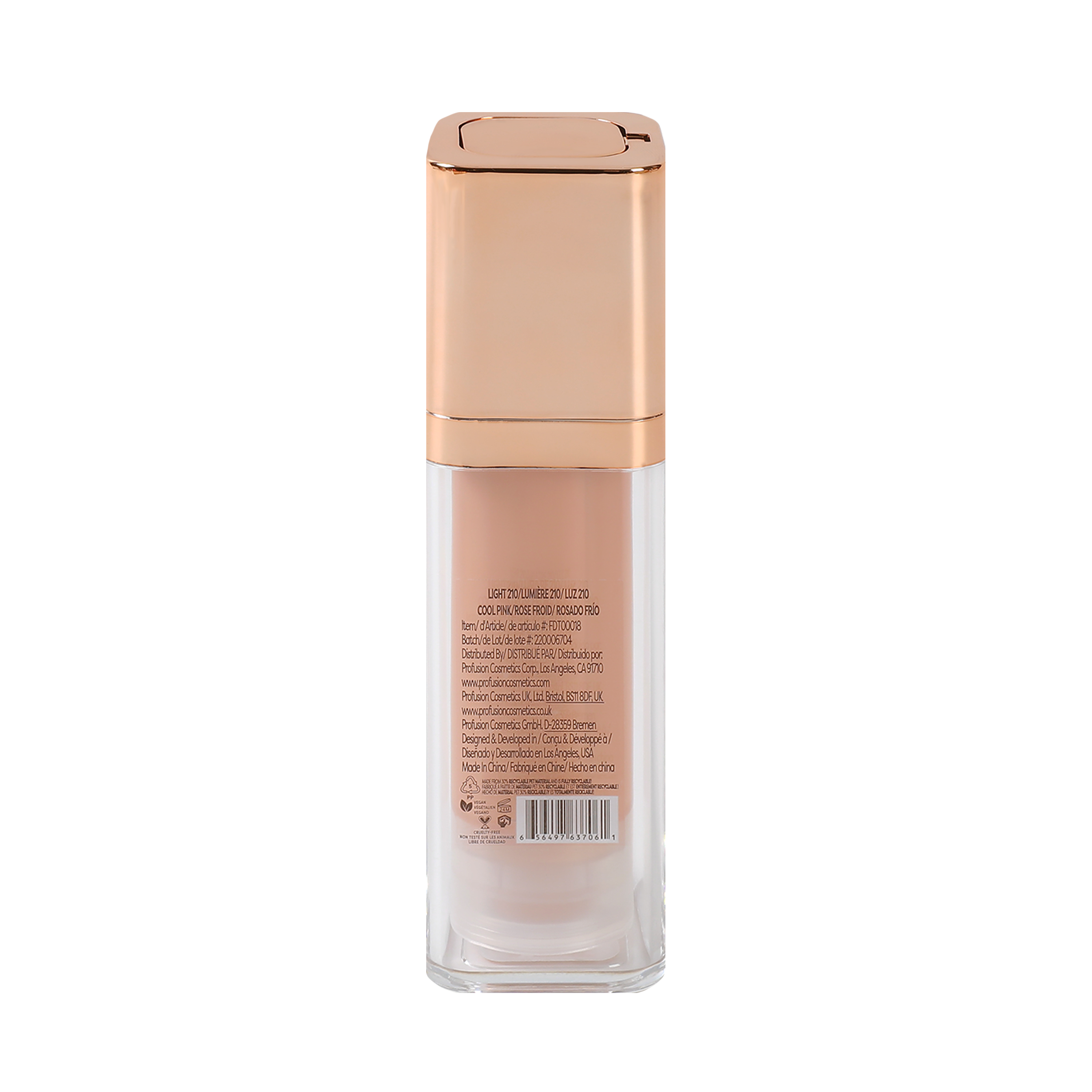 Profusion Cosmetics Feel Good Skin Long Wear Skin Perfector for face, smooth, natural finish, in fair shade.
