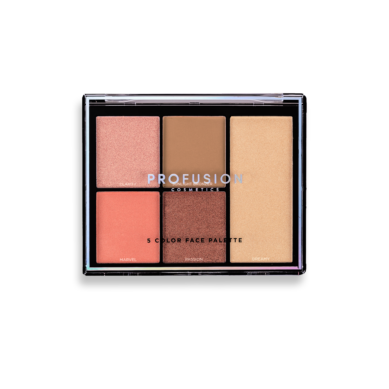 Profusion Cosmetics Sunlight Face Kit with skincare products and tools for a radiant facial routine.