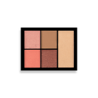 Profusion Cosmetics Sunlight Face Kit featuring skincare products in a compact set with a mirror and applicator brushes.