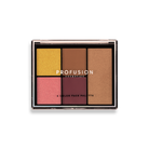 Profusion Cosmetics Sunlight Face Kit with skincare products, including face cream, serum, and moisturizer, arranged on a white background.
