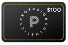 Profusion Cosmetics gift card worth $5 US, featuring brand logo and design, ideal for gifting or online shopping.