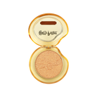 Harry Potter Holiday Golden Snitch highlighter by Profusion Cosmetics showcasing a shimmering, gold-toned makeup highlighter in a decorative box.