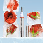 Profusion Cosmetics Frosted Kiss Cooling Plumping Lip Gloss with icy nude finish and frosted packaging.