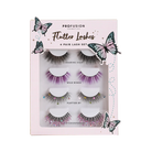 Profusion Cosmetics Empowered Butterfly Flutter Lashes 4-pair lash set with wispy, fluttery synthetic lashes for a natural, bold look.