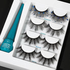 Profusion Cosmetics Metachrome Meta Lashes 5-piece magnetic false eyelashes displayed on a white background.