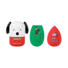 Profusion Cosmetics Peanuts Holiday Let It Blend lip blending sponge and case set with colorful Peanuts holiday design.
