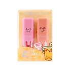 Profusion Cosmetics Lip Tins with fruity tea flavors, featuring lychee and grapefruit design on colorful packaging.