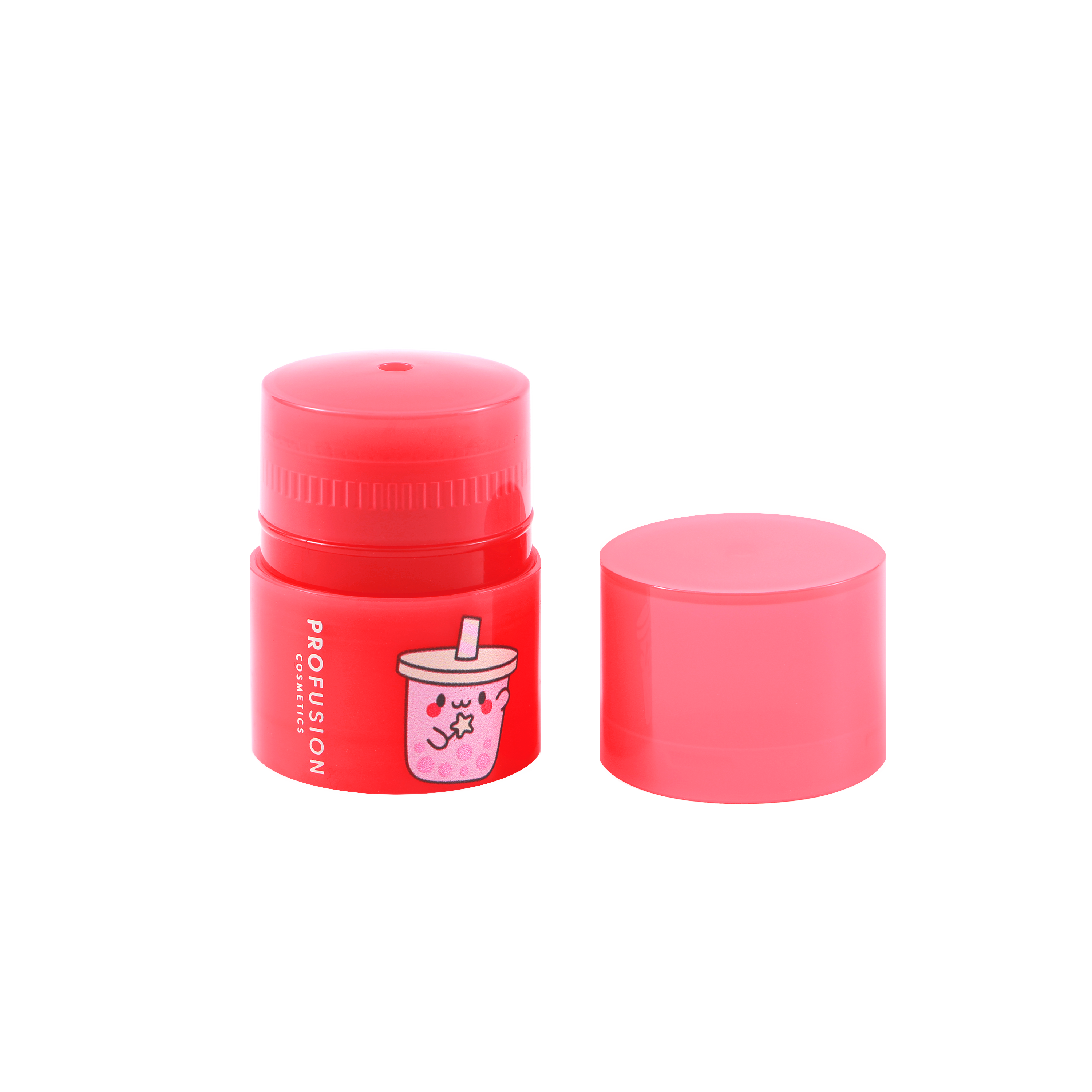 Profusion Cosmetics Boba Kiss Nourishing Lip Mask in Matcha Latte flavor, showing the lip mask packaging and product details.