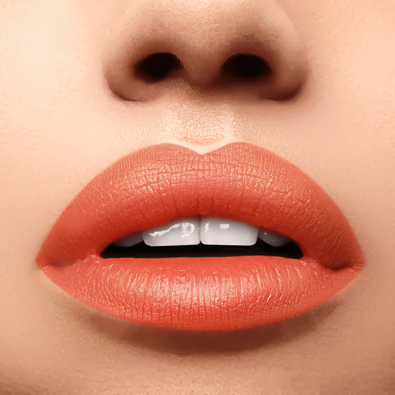 Profusion Cosmetics Perfect Pout Soft Matte Lip Tint applied on lips, showcasing smooth, matte finish with a subtle pink shade.