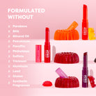 Profusion Cosmetics Jelly Drop Lip & Cheek Stain in Coral Crush, vibrant gel formula for lips and cheeks, natural and radiant look.
