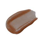 Profusion Cosmetics Glimmer Balm Hydrating Melting Lip Balm in coral, showcasing a smooth, glossy lip with a shimmering finish.