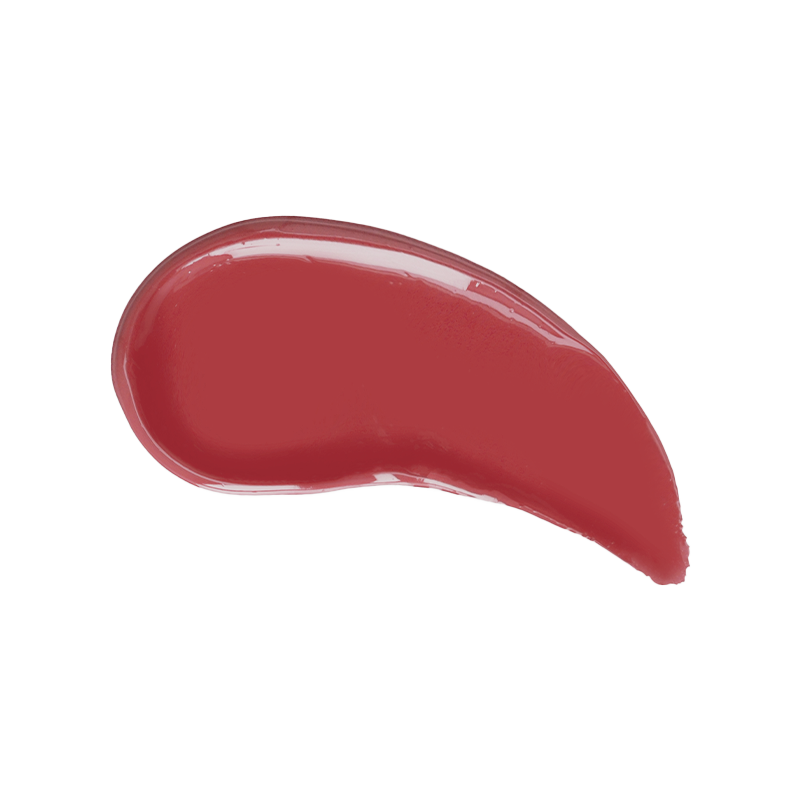 Profusion Cosmetics Dreamy Lip Plump in Cozy Nude, showing smooth, glossy lips with a natural nude color.