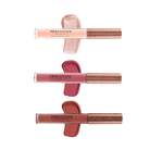 Profusion Cosmetics Crimson Perfect Pout 3-piece lip gloss set with shiny, vibrant lip glosses in clear packaging.
