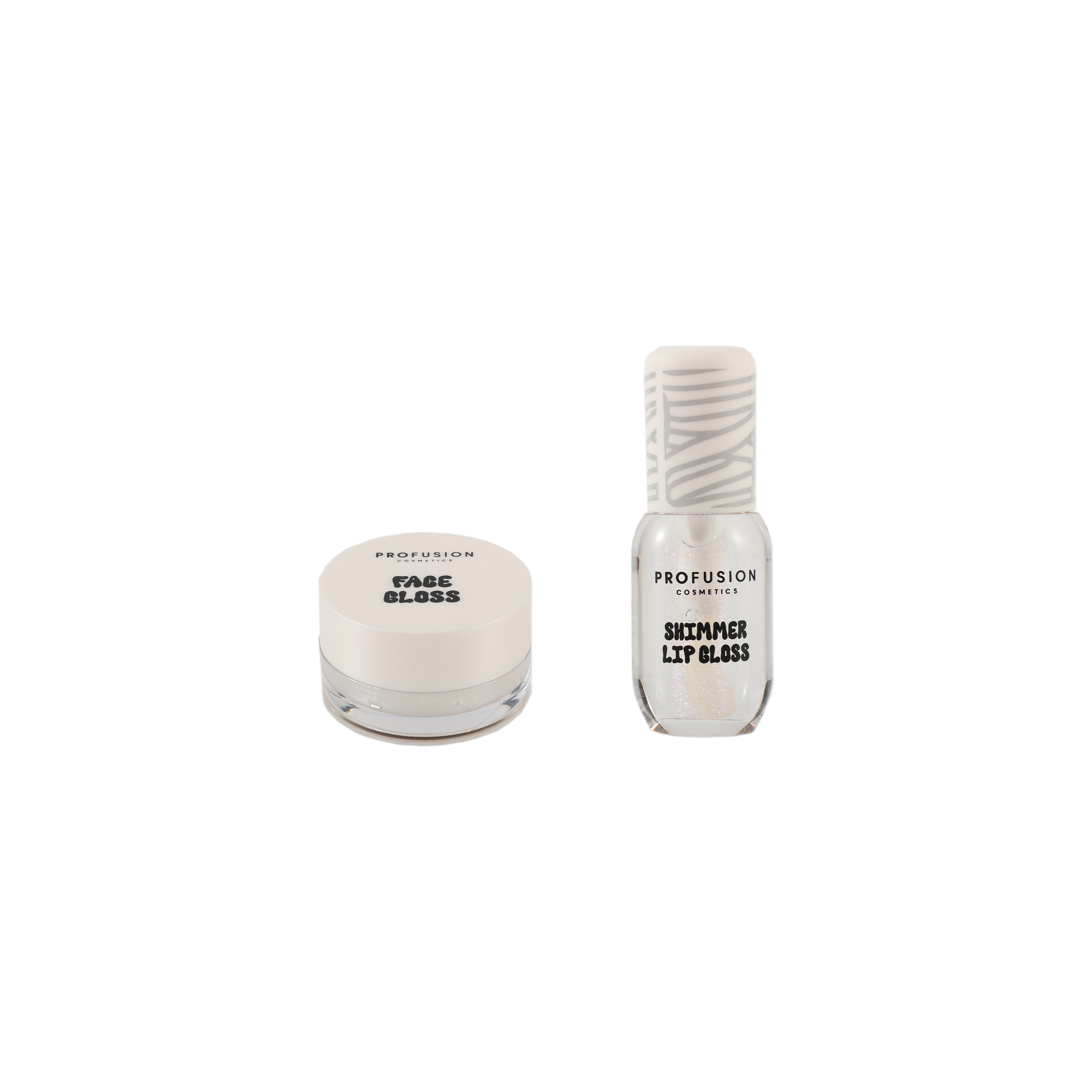 Profusion Cosmetics Monster Bash Mummy Glow luminous face and lip gloss duo, featuring glowing finish for lips and face.