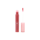 Profusion Cosmetics Glowy Jelly Gloss on lips in guava shade, nourishing and shiny jelly lip gloss with a glossy finish.