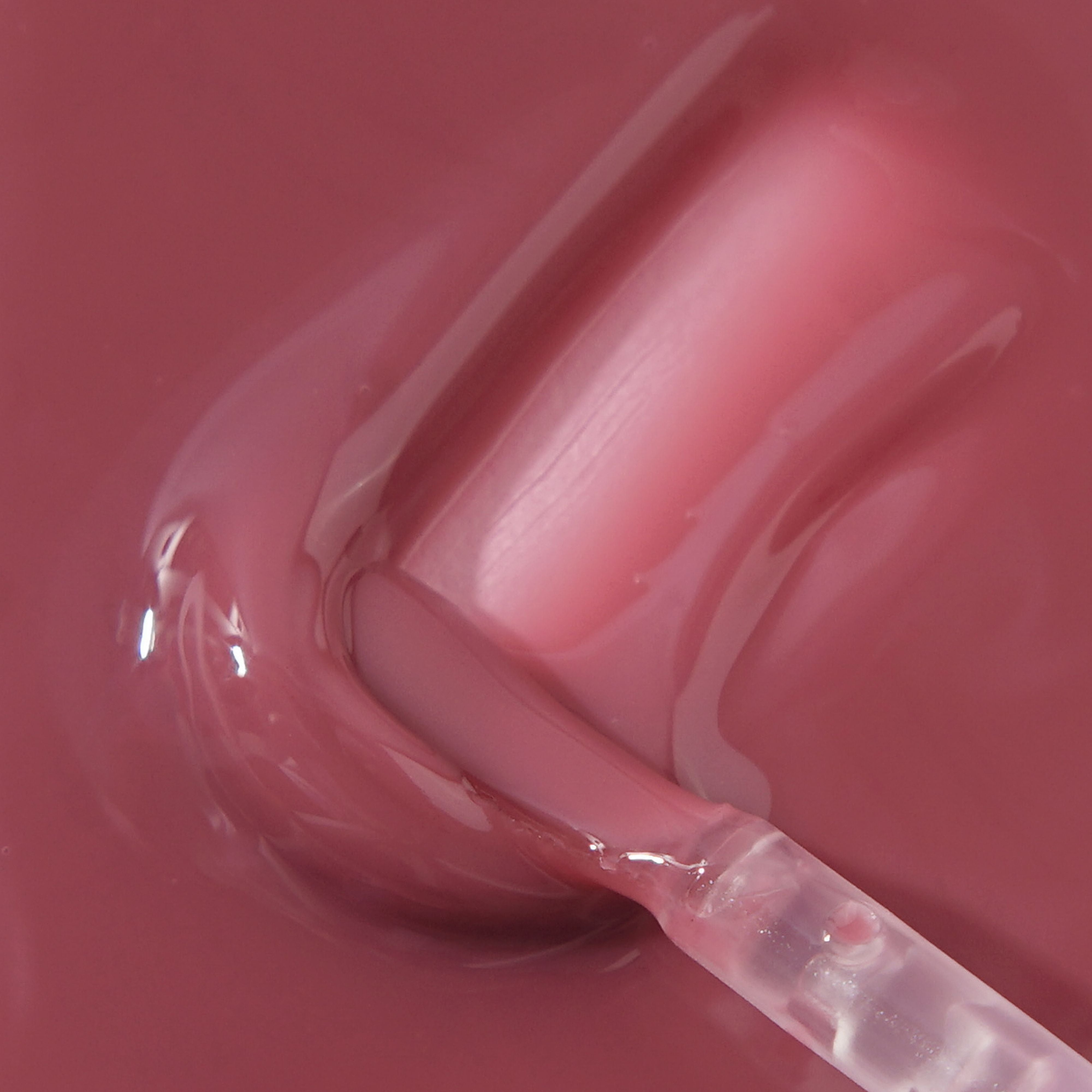 Profusion Cosmetics Glowy Jelly Gloss on lips, featuring a nourishing guava jelly finish with a shiny, hydrating appearance.