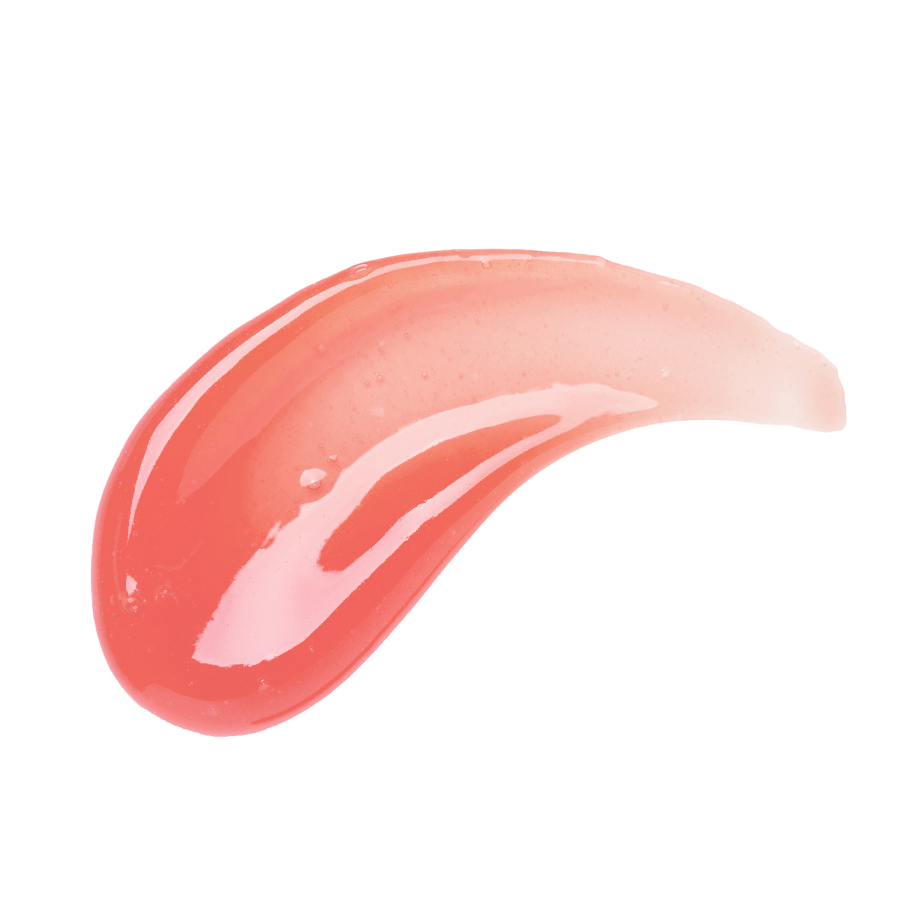 Profusion Cosmetics Glowy Jelly Gloss on lips with a shiny, nourishing pink jelly finish.