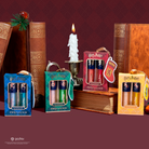Profusion Cosmetics Harry Potter holiday lip duo set featuring Gryffindor, Slytherin, Hufflepuff, and Ravenclaw themed lip shades.
