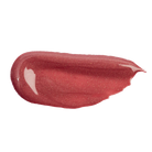 Profusion Cosmetics Lip Glaze Hydrating Lip Stain on lips with a glossy maple shade, highlighting smooth, shiny texture and vibrant color.