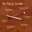 Profusion Cosmetics Pumpkin Spice Cashmere Lips Duo with lip liner and balm, featuring warm pumpkin spice and maple sugar shades.