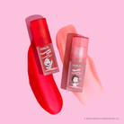Profusion Cosmetics Peanuts 75th Nourishing Lip Jelly on lips with a glossy finish, highlighting a natural, moisturized look.