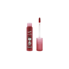 Profusion Cosmetics Peanuts 75th Blur Water Lip Tint applied on lips showing a glossy, natural pink finish.
