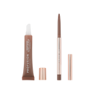 Profusion Cosmetics Lip Treat Duo featuring soft matte lip liner and nourishing glowy lip balm in Cappuccino Kiss.