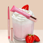 Profusion Cosmetics Lip Treat Duo with soft matte lip liner and nourishing glowy lip balm in Cappuccino Kiss, natural lip color.