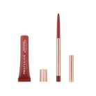 Profusion Cosmetics Lip Treat Duo featuring soft matte creamy lip liner and nourishing glowy lip balm in cappuccino kiss.