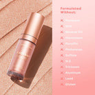 Profusion Cosmetics Radiant Glow Illuminating Liquid Highlighter in champagne shade, smooth liquid formula with a radiant finish.
