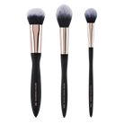 Profusion Cosmetics Artistry Face Essentials 3-piece makeup brush set with soft brush heads for flawless application.