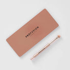 Profusion Cosmetics Magnetix display stand with eyeshadow makeup brushes arranged on a sleek holder.