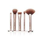 Profusion Cosmetics Magnetix display stand with eyeshadow makeup brushes arranged neatly on a clear acrylic stand.