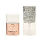 Profusion Cosmetics Spark-A-Move Face & Body Glitter Stick with shimmering silver glitter for highlighting and festive looks.
