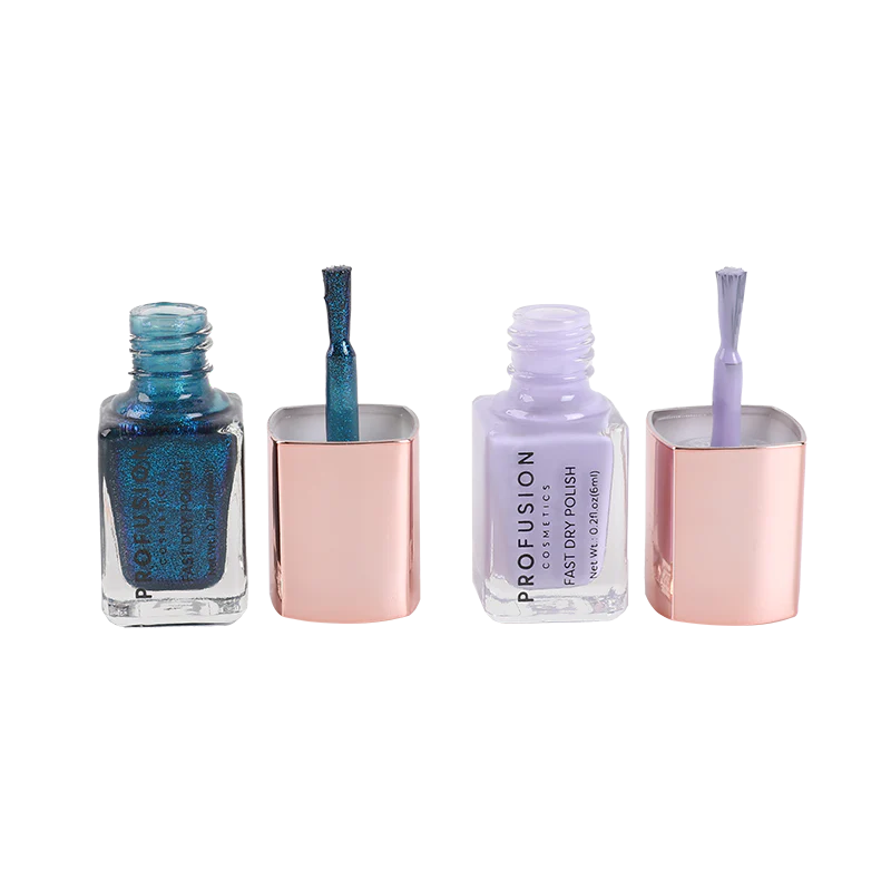Profusion Cosmetics Written in the Stars Enchantful Mini Nail Duo featuring two colorful nail polishes in a compact set.