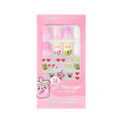 Press-on nail set by Profusion Cosmetics featuring stylish "But, First" design, perfect for quick and easy manicures.