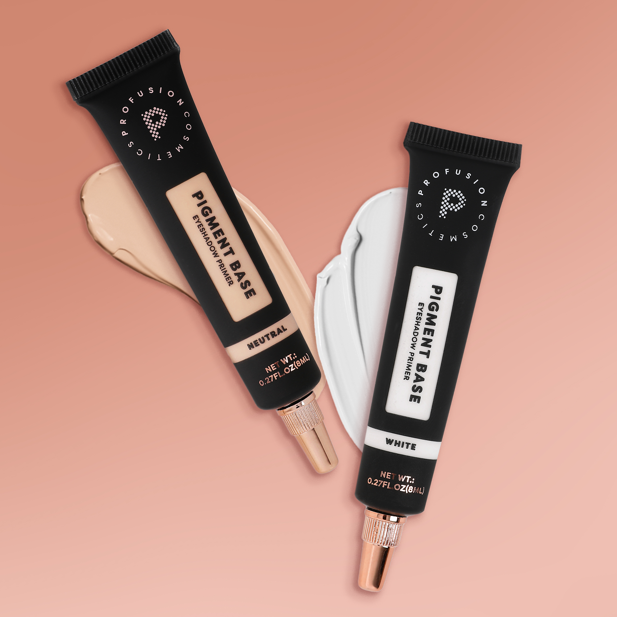 Profusion Cosmetics Pigment Base Eyeshadow Primer in neutral shade, smooth creamy formula for vibrant eyeshadow application