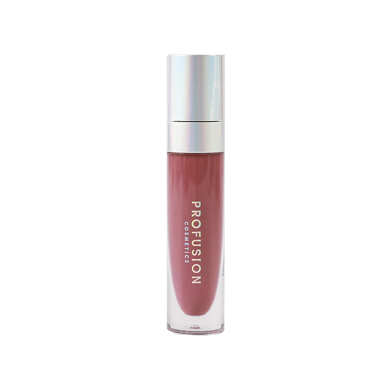 Profusion Cosmetics Enchanted Forest Magical Matte Lip Cream in rosy pink shade, shown in a sleek tube with a matte finish.