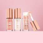 Profusion Cosmetics Glowy Lips Nourishing Shimmer Lip Oil with a shiny, moisturizing finish and a hint of shimmer on lips.