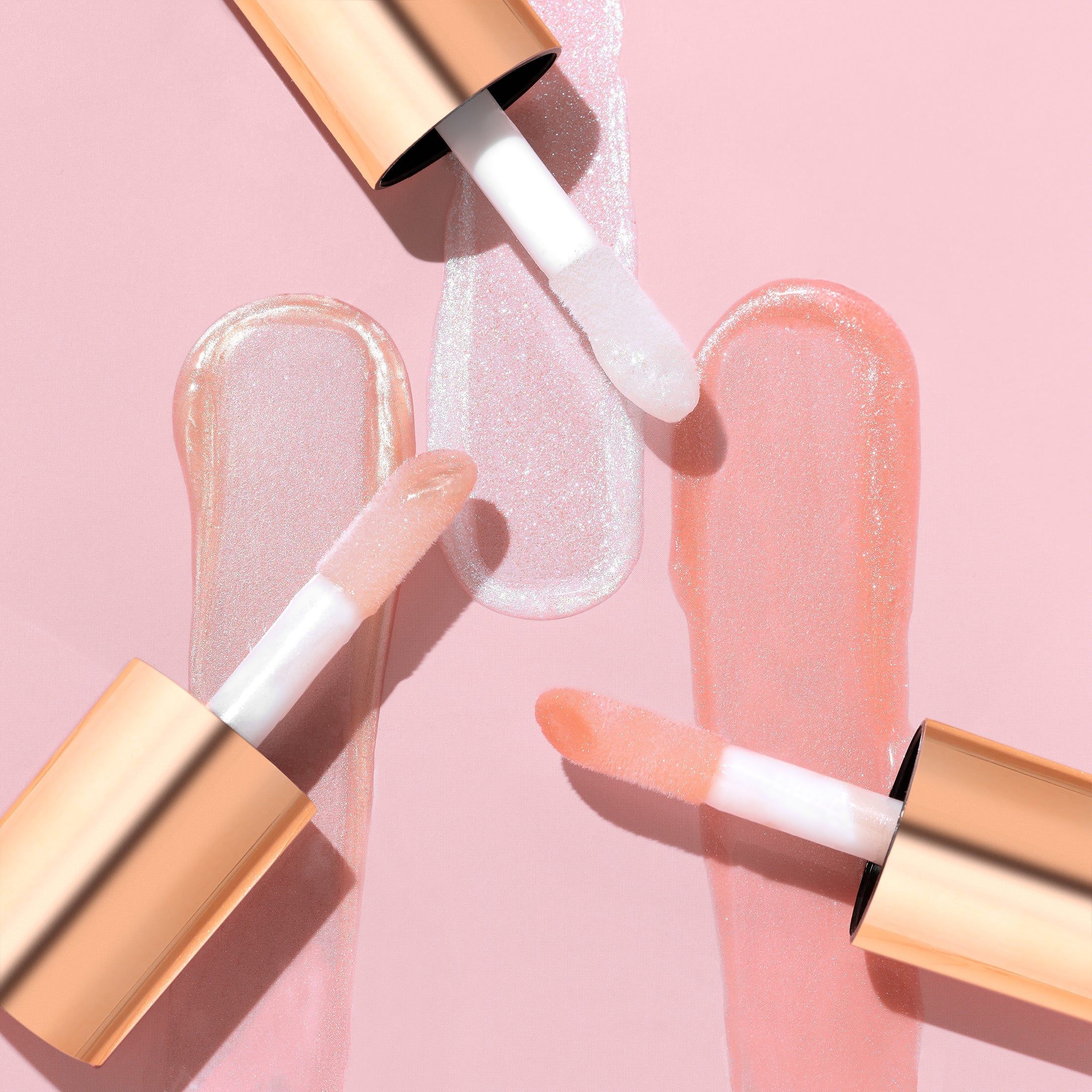 Profusion Cosmetics Glowy Lips Nourishing Shimmer Lip Oil with a glossy, shimmering finish on the lips.