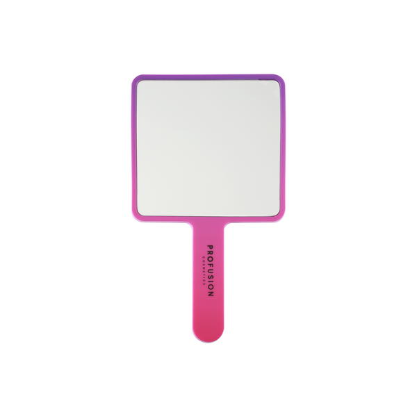 Profusion Cosmetics Monster Bash Widow's Gaze handheld mirror with spooky design and decorative handle, perfect for makeup application.